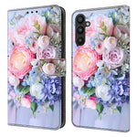 Til Samsung Galaxy A15 4G Cover Ridsefrit PU-læder 3D-mønster Telefoncover
