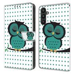 Til Samsung Galaxy A15 4G Cover Ridsefrit PU-læder 3D-mønster Telefoncover