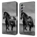 Til Samsung Galaxy A15 4G Cover Ridsefrit PU-læder 3D-mønster Telefoncover