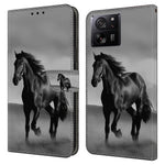 Xiaomi Redmi K60 Ultra / 13T / 13T Pro-skal med 3D-mönster i läder och plånbok.