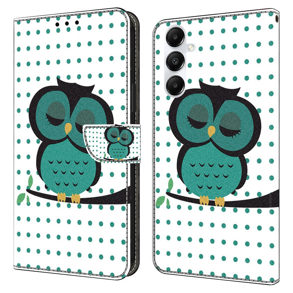 Til Samsung Galaxy A05s 4G Etui Pung PU Læder 3D Mønster Flip Telefon Cover
