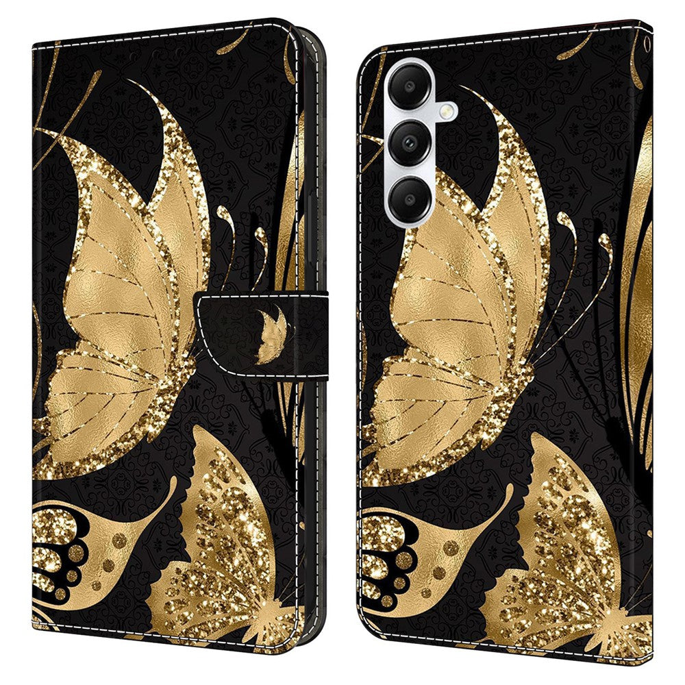 Til Samsung Galaxy A05s 4G Etui Pung PU Læder 3D Mønster Flip Telefon Cover
