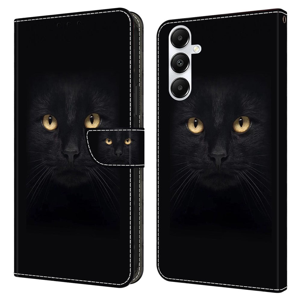 Til Samsung Galaxy A05s 4G Etui Pung PU Læder 3D Mønster Flip Telefon Cover