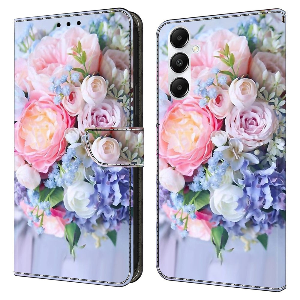 Til Samsung Galaxy A05s 4G Etui Pung PU Læder 3D Mønster Flip Telefon Cover