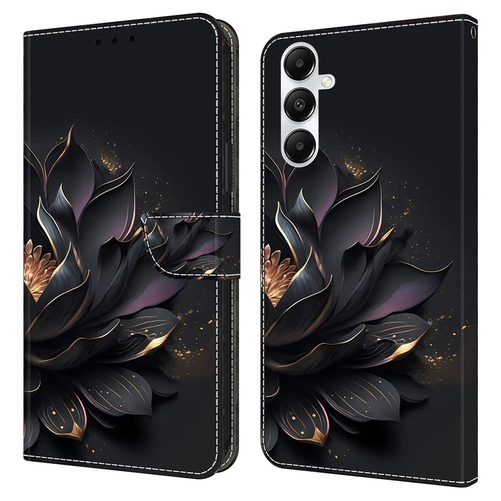 Til Samsung Galaxy A05s 4G Etui Pung PU Læder 3D Mønster Flip Telefon Cover