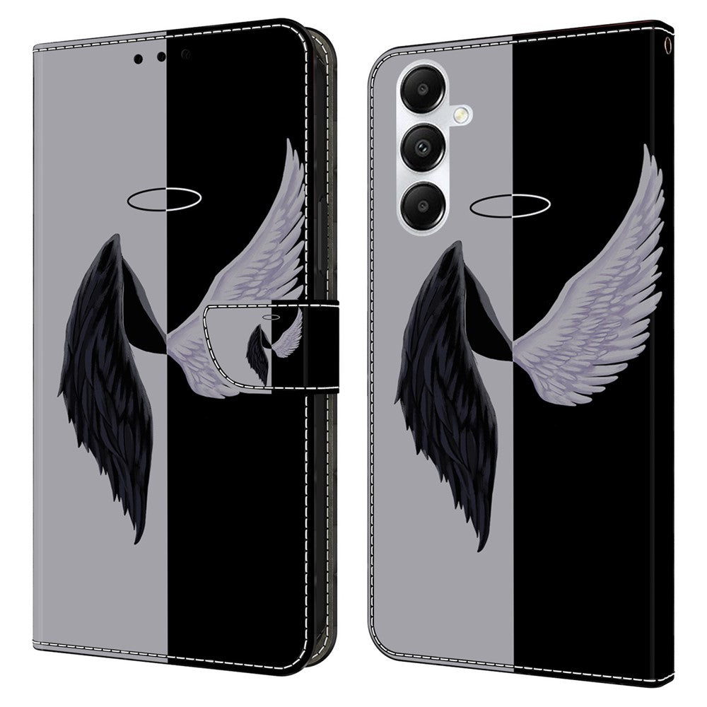 Til Samsung Galaxy A05s 4G Etui Pung PU Læder 3D Mønster Flip Telefon Cover