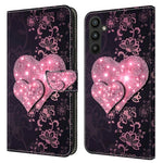 For Samsung Galaxy A15 4G Case 3D Pattern PU Leather Flip Protective Cover