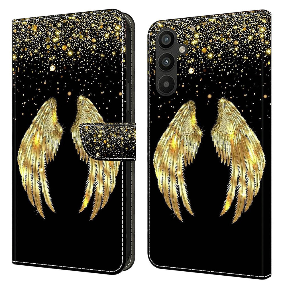 For Samsung Galaxy A15 4G Case 3D Pattern PU Leather Flip Protective Cover