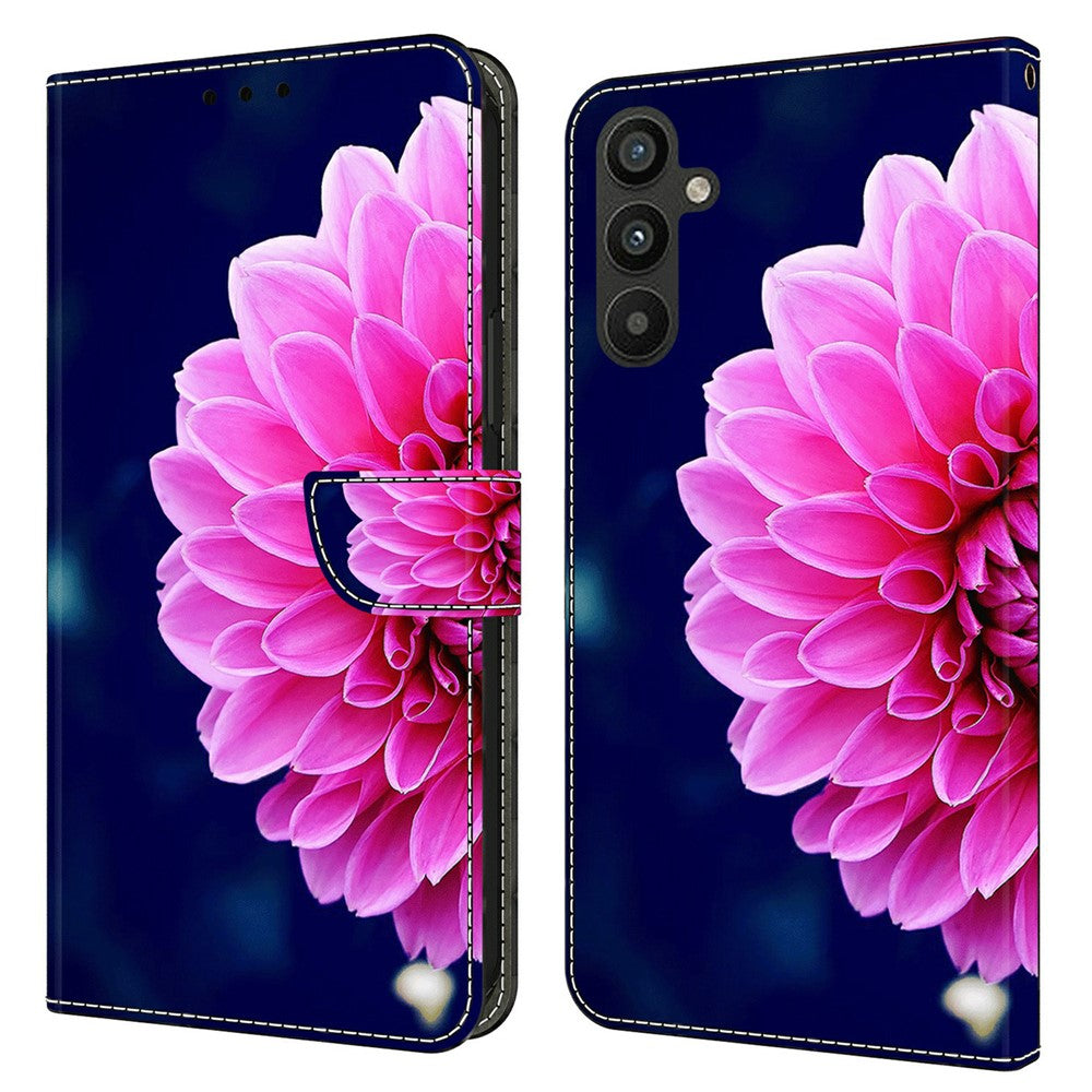 For Samsung Galaxy A15 4G Case 3D Pattern PU Leather Flip Protective Cover