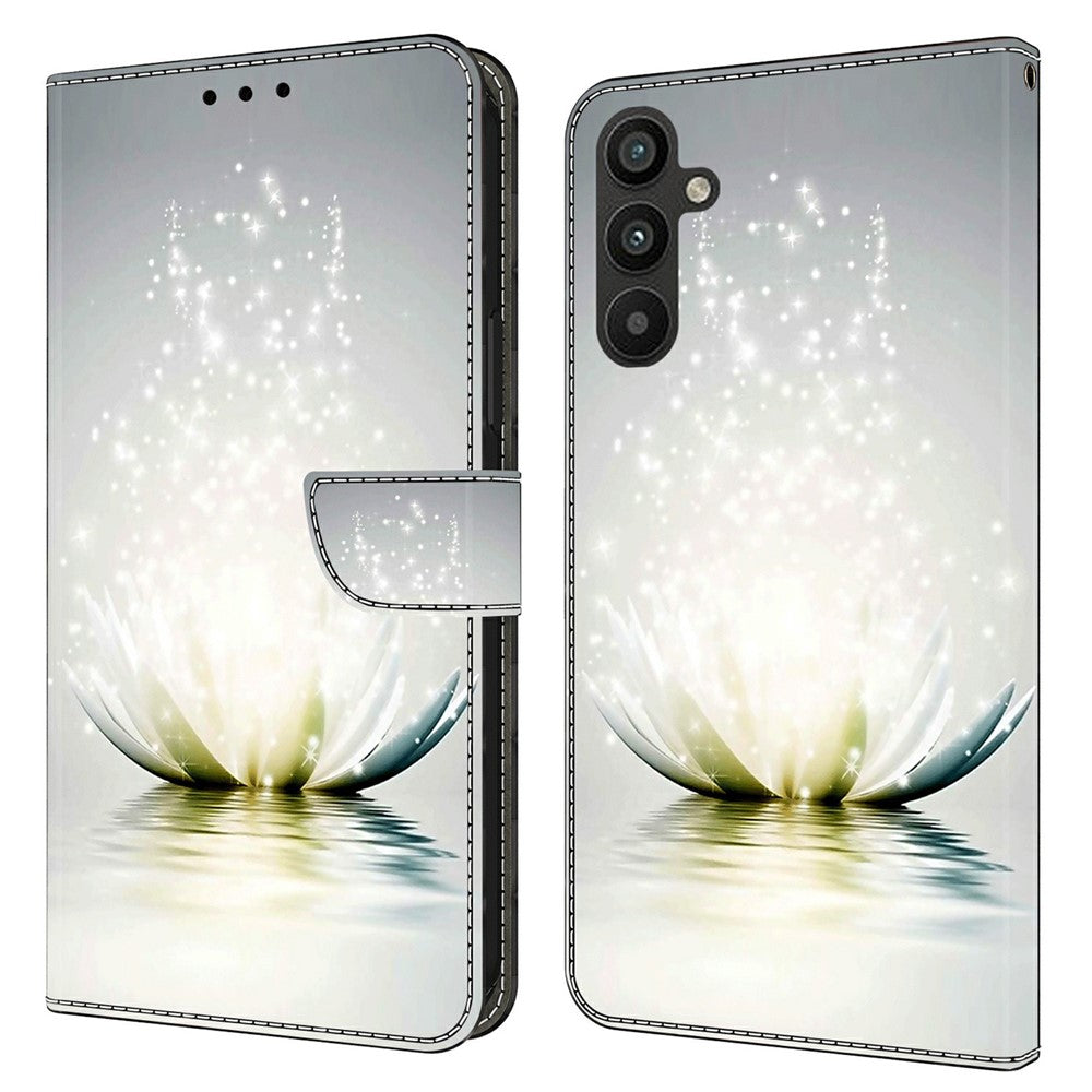 For Samsung Galaxy A15 4G Case 3D Pattern PU Leather Flip Protective Cover