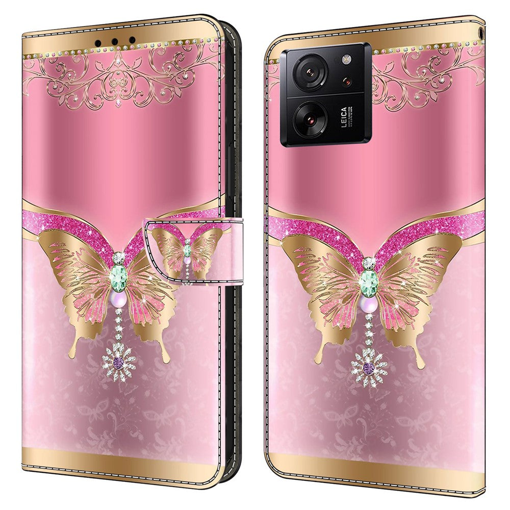 For Xiaomi Redmi K60 Ultra / 13T / 13T Pro Case  Folio PU Leather 3D Pattern Printing Phone Cover