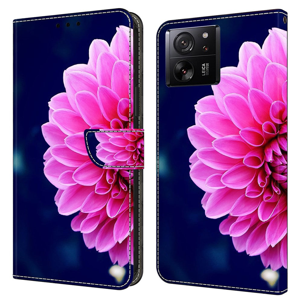 For Xiaomi Redmi K60 Ultra / 13T / 13T Pro Case  Folio PU Leather 3D Pattern Printing Phone Cover