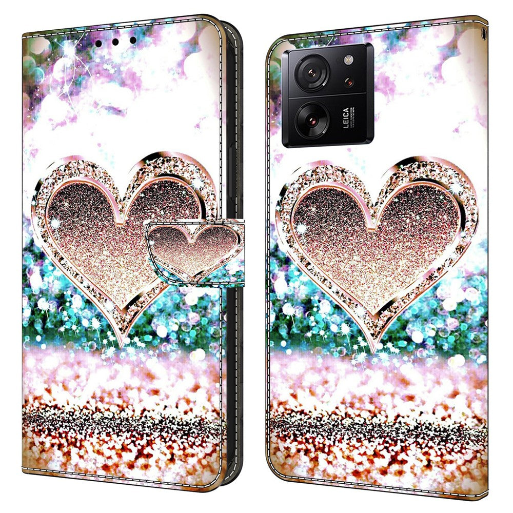 Xiaomi Redmi K60 Ultra / 13T / 13T Pro folio-cover i PU-læder med 3D-mønstertryk