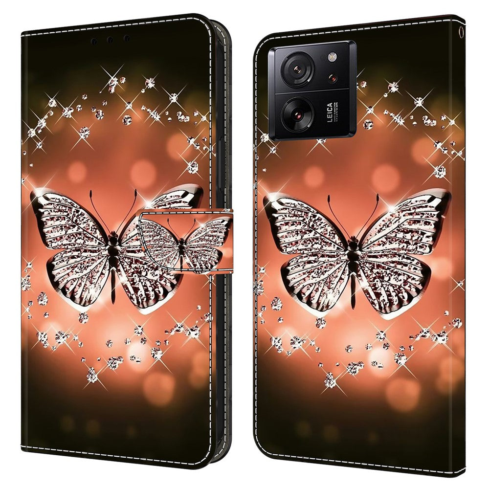 For Xiaomi Redmi K60 Ultra / 13T / 13T Pro Case  Folio PU Leather 3D Pattern Printing Phone Cover
