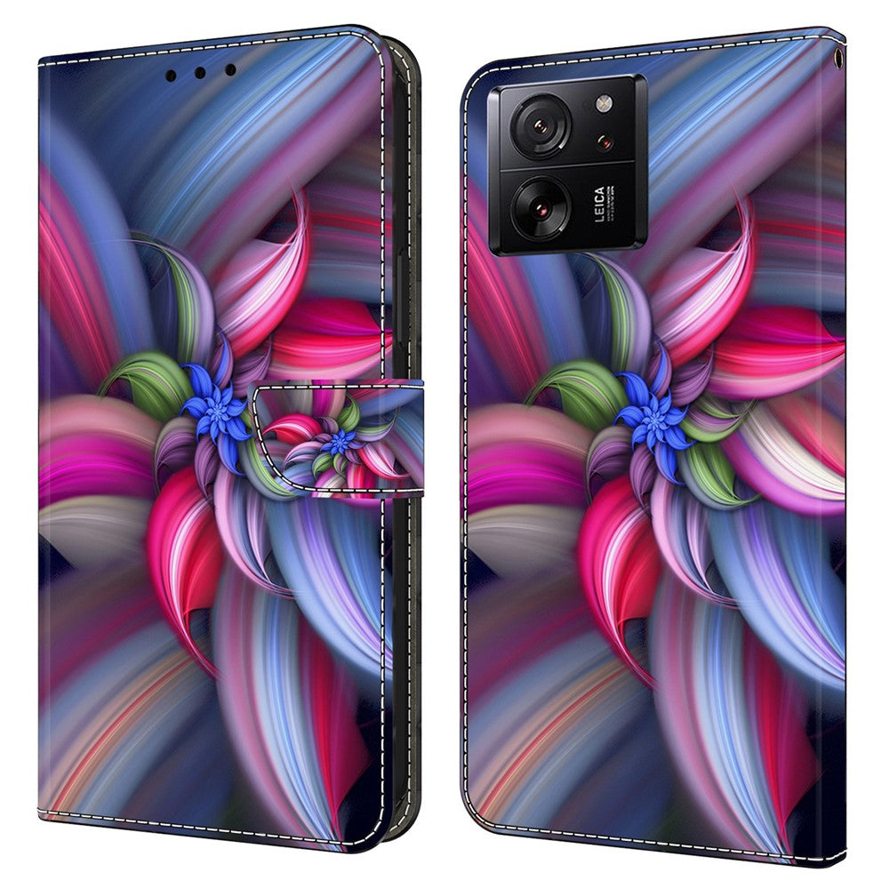 For Xiaomi Redmi K60 Ultra / 13T / 13T Pro Case  Folio PU Leather 3D Pattern Printing Phone Cover