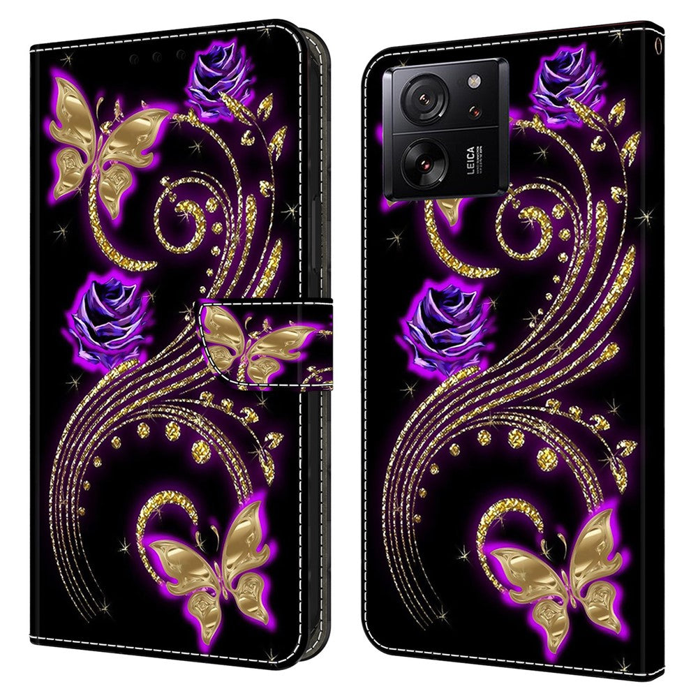 For Xiaomi Redmi K60 Ultra / 13T / 13T Pro Case  Folio PU Leather 3D Pattern Printing Phone Cover