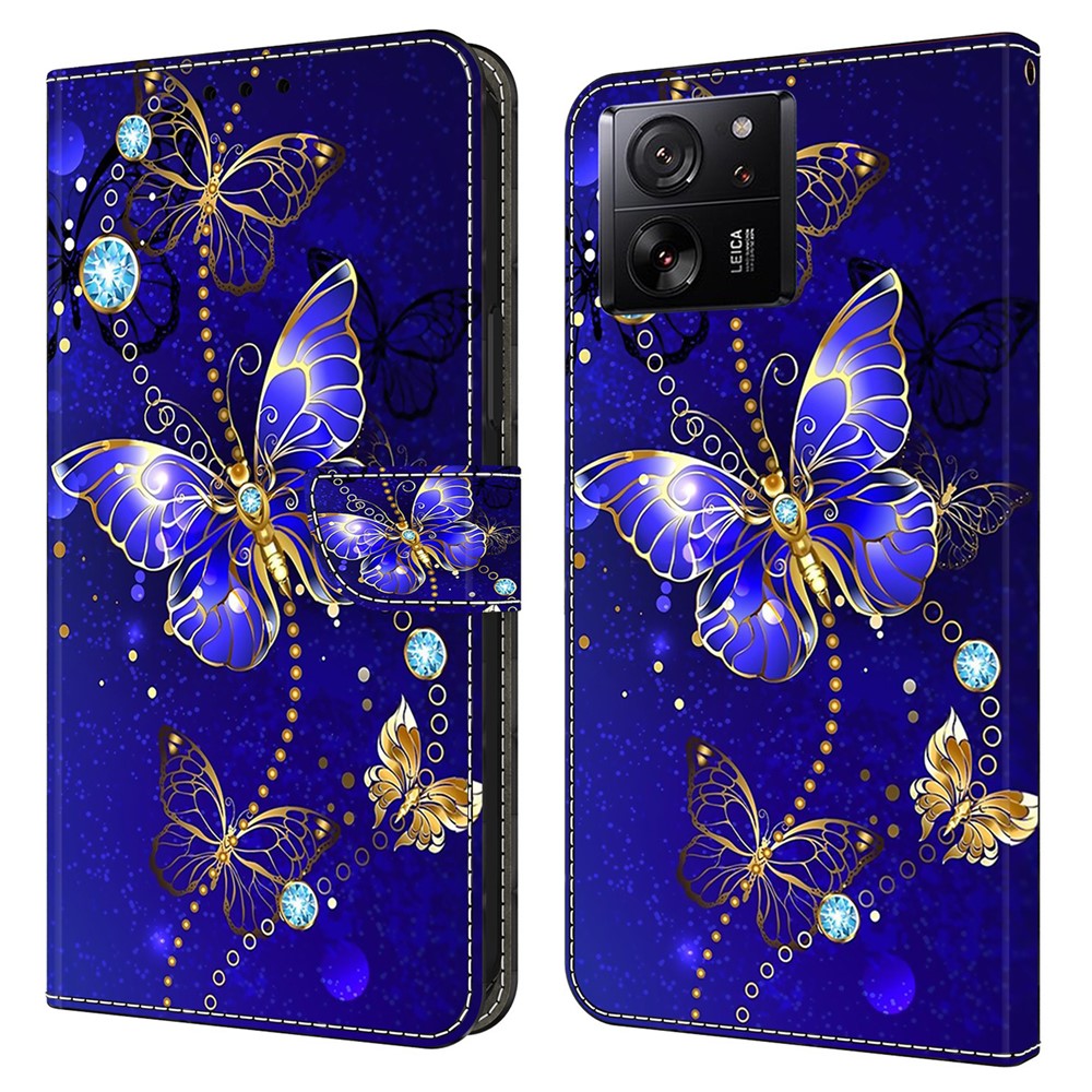 Xiaomi Redmi K60 Ultra / 13T / 13T Pro folio-cover i PU-læder med 3D-mønstertryk