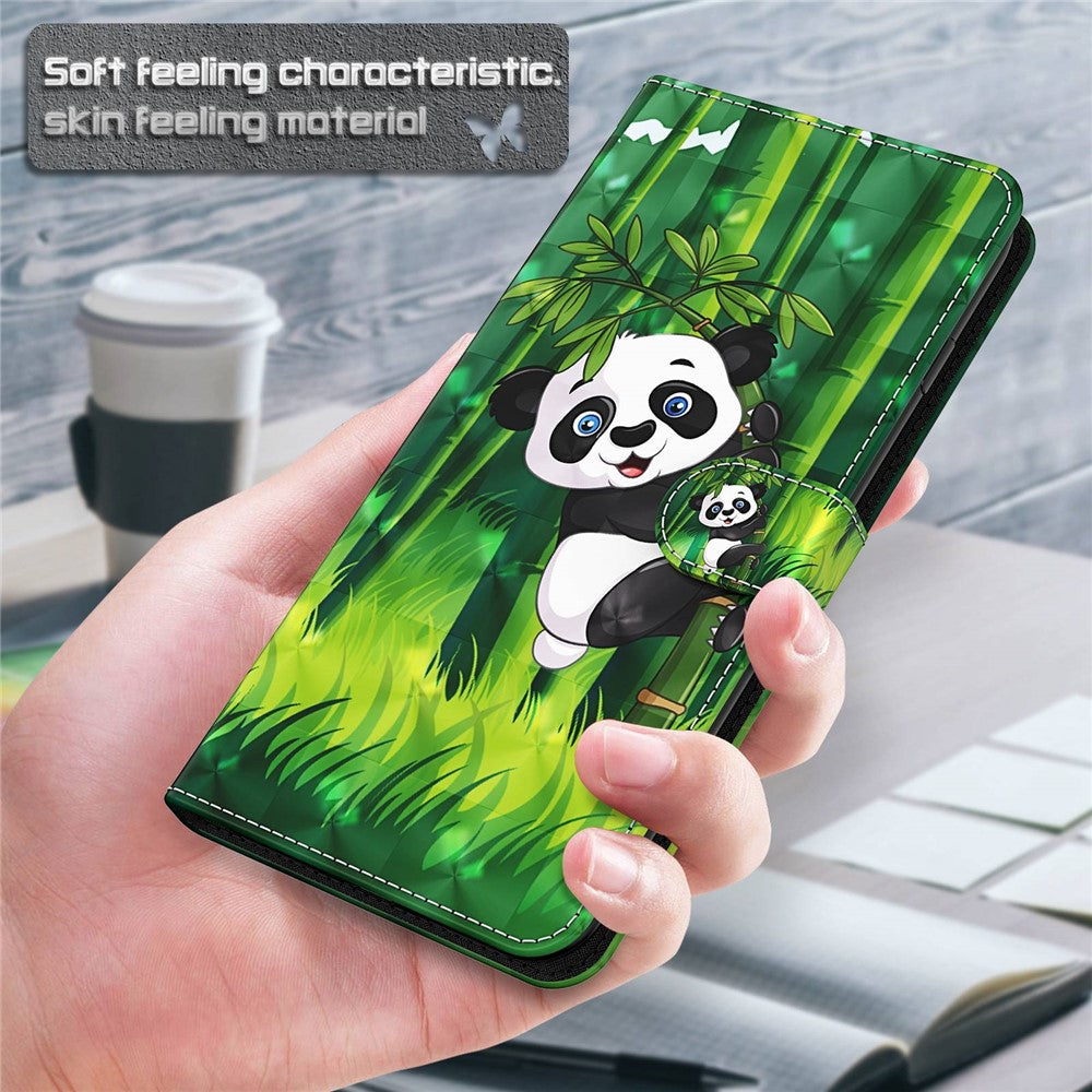 For Samsung Galaxy A05s 4G Case Flip PU Leather 3D Pattern Printing Phone Cover