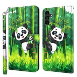 Til Samsung Galaxy A15 4G cover 3D mønster print PU læder pung telefon cover