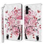 Til Samsung Galaxy A15 4G cover 3D mønster print PU læder pung telefon cover
