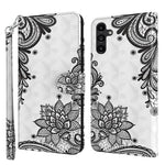 Til Samsung Galaxy A15 4G cover 3D mønster print PU læder pung telefon cover