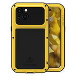LOVE MEI For iPhone 15 Case with Tempered Glass Screen Protector Phone Cover