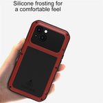 LOVE MEI For iPhone 15 Case with Tempered Glass Screen Protector Phone Cover