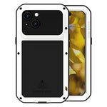 LOVE MEI For iPhone 15 Case with Tempered Glass Screen Protector Phone Cover