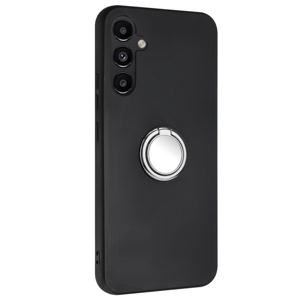For Samsung Galaxy S24 Case Matte TPU Phone Back Cover with Ring Kickstand