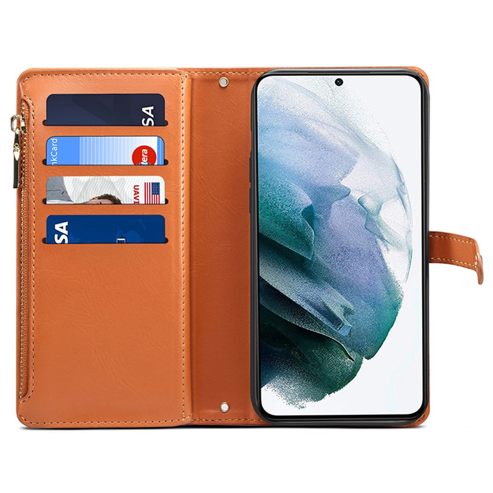 ESEBLE For Samsung Galaxy S24+ Case RFID Blocking Wallet Cellphone Leather Cover