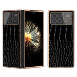 Xiaomi Mix Fold 3 5G-skal med krokodilmönster och galvaniserat mobilskydd