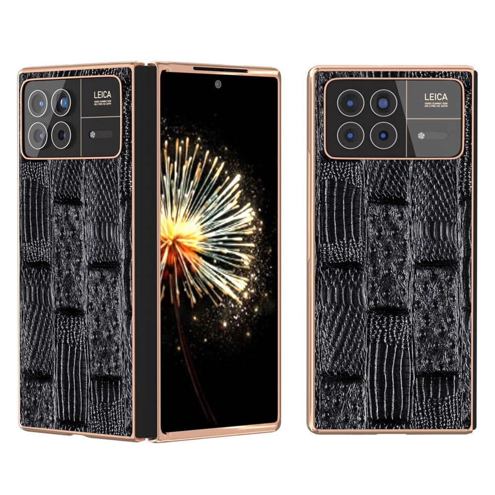For Xiaomi Mix Fold 3 5G Case Electroplated Mahjong Texture Non-Slip Phone Cover
