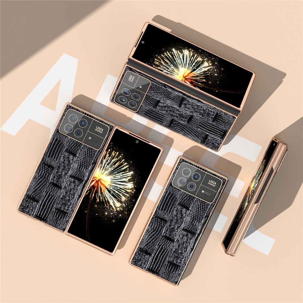For Xiaomi Mix Fold 3 5G Case Electroplated Mahjong Texture Non-Slip Phone Cover