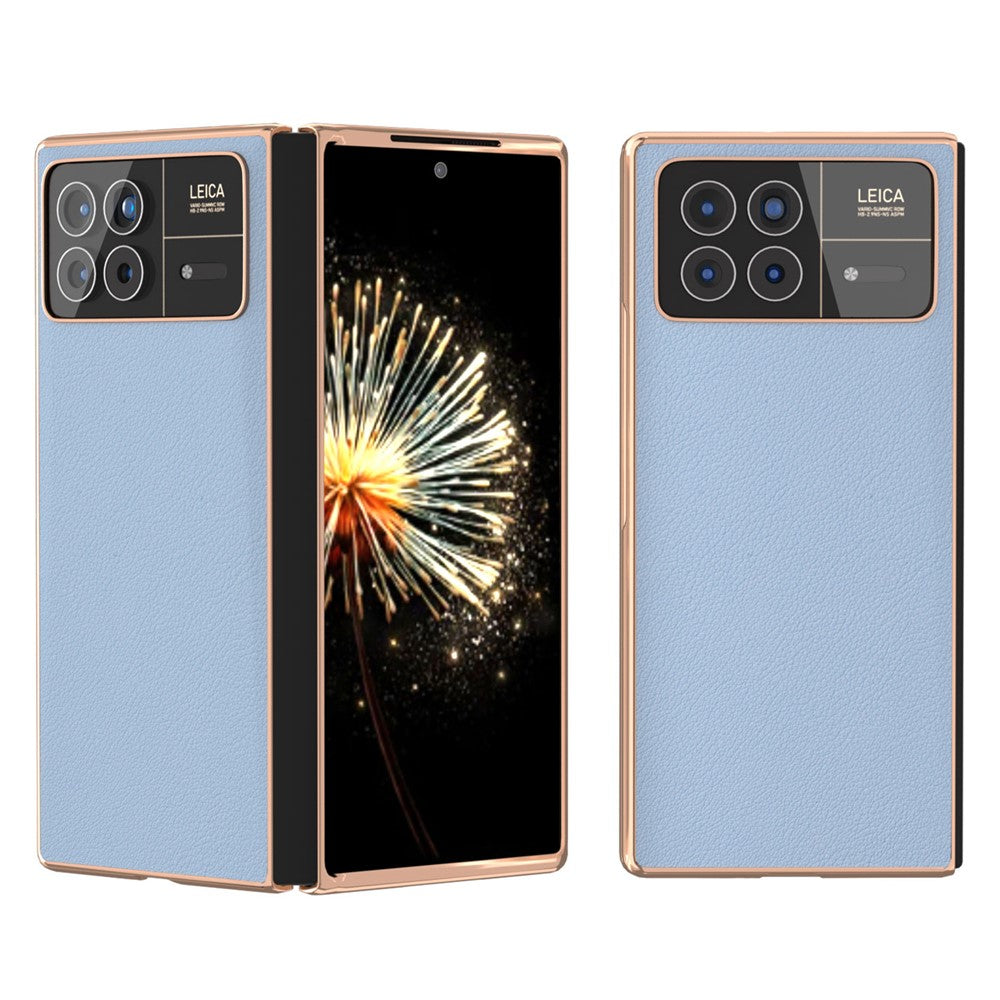 For Xiaomi Mix Fold 3 5G Case Genuine Cow Leather+PC Anti Drop Phone Cover
