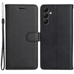 For Samsung Galaxy A05s 4G Case Solid Color Leather Mobile Cover Wallet Stand with Strap