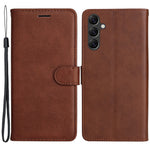 For Samsung Galaxy A05s 4G Case Solid Color Leather Mobile Cover Wallet Stand with Strap