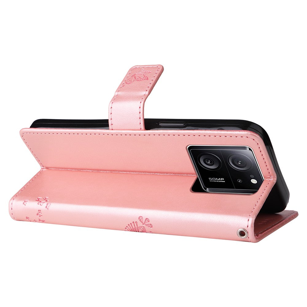 For Xiaomi Redmi K60 Ultra / 13T / 13T Pro Phone Case with Stand Cat Tree Pattern Leather Wallet Mobile Cover