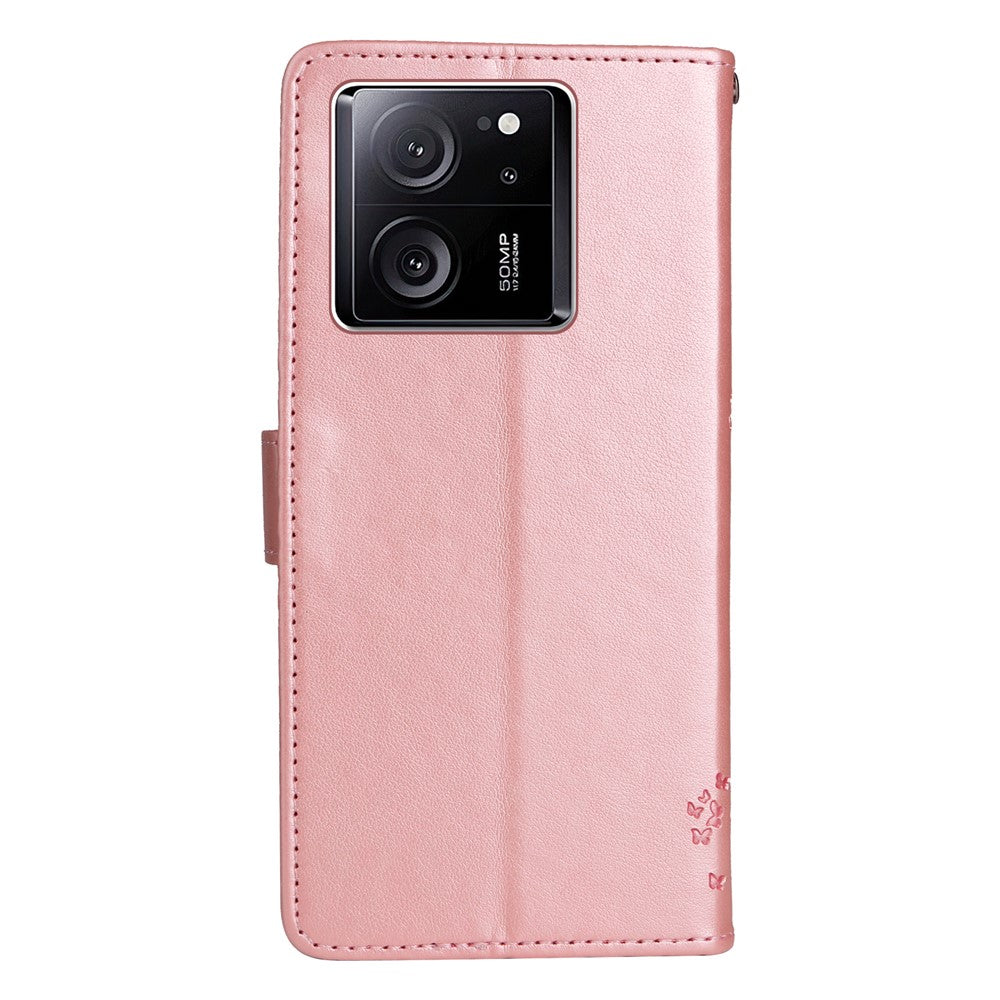 For Xiaomi Redmi K60 Ultra / 13T / 13T Pro Phone Case with Stand Cat Tree Pattern Leather Wallet Mobile Cover