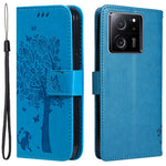 For Xiaomi Redmi K60 Ultra / 13T / 13T Pro Phone Case with Stand Cat Tree Pattern Leather Wallet Mobile Cover