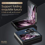 SULADA For Oppo Find N3 Flip 5G Case PU Leather+TPU+PC Folding Phone Cover