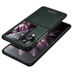SULADA For Oppo Find N3 Flip 5G Case PU Leather+TPU+PC Folding Phone Cover