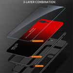 Til Samsung Galaxy A05s 4G Cover Hærdet Glas+PC+TPU Gradient Anti-fald Telefoncover