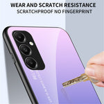 Til Samsung Galaxy A05s 4G Cover Hærdet Glas+PC+TPU Gradient Anti-fald Telefoncover