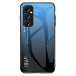 Til Samsung Galaxy A05s 4G Cover Hærdet Glas+PC+TPU Gradient Anti-fald Telefoncover