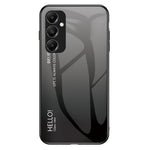 Til Samsung Galaxy A05s 4G Cover Hærdet Glas+PC+TPU Gradient Anti-fald Telefoncover