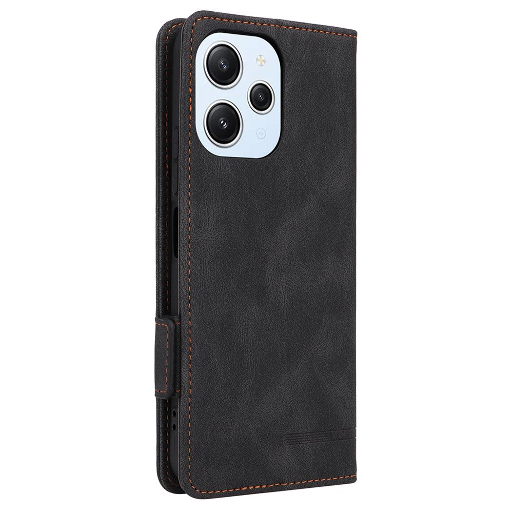 For Xiaomi Redmi 12 4G / 5G (Global) Case Hardware Decor PU Leather Wallet Phone Cover