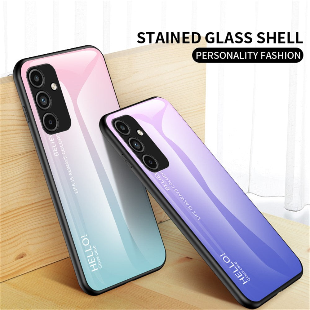 Til Samsung Galaxy A15 4G Telefoncover Hærdet Glas+PC+TPU Cover