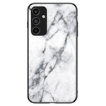 Til Samsung Galaxy A15 4G Cover Faldsikkert Marmormønster Hærdet Glas+PC+TPU Skal