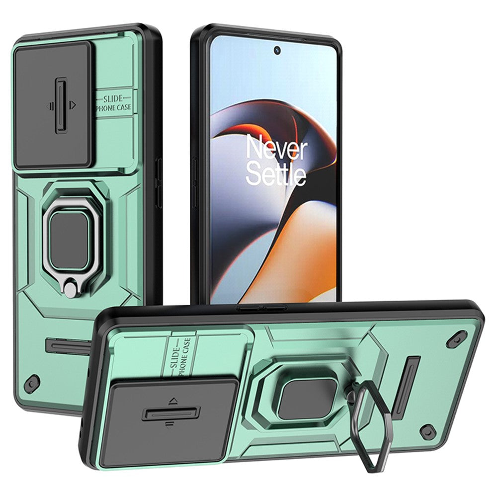 OnePlus 11R 5G / Ace 2 5G-skal med glidande linslock PC+TPU-stativ