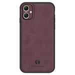 ANNYOJO For Samsung Galaxy A05 4G Case PU Leather+PC+TPU Mobile Phone Back Cover